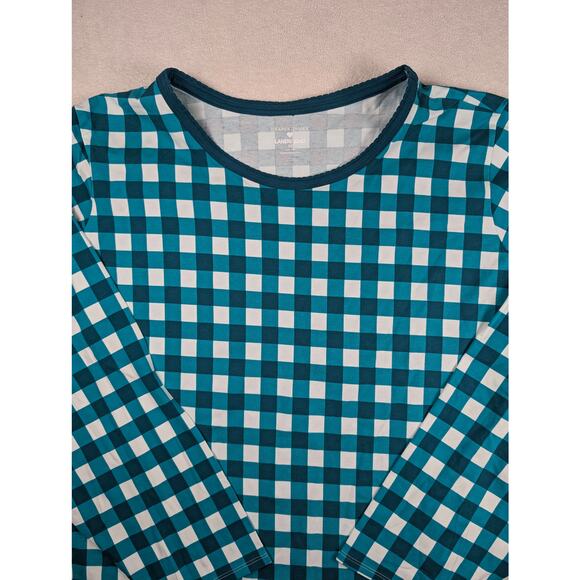 Draper James X Land's End Other - Draper James Lands End PJ Set Green Gingham Check Long Sleeve Shirt Pant Size 3X